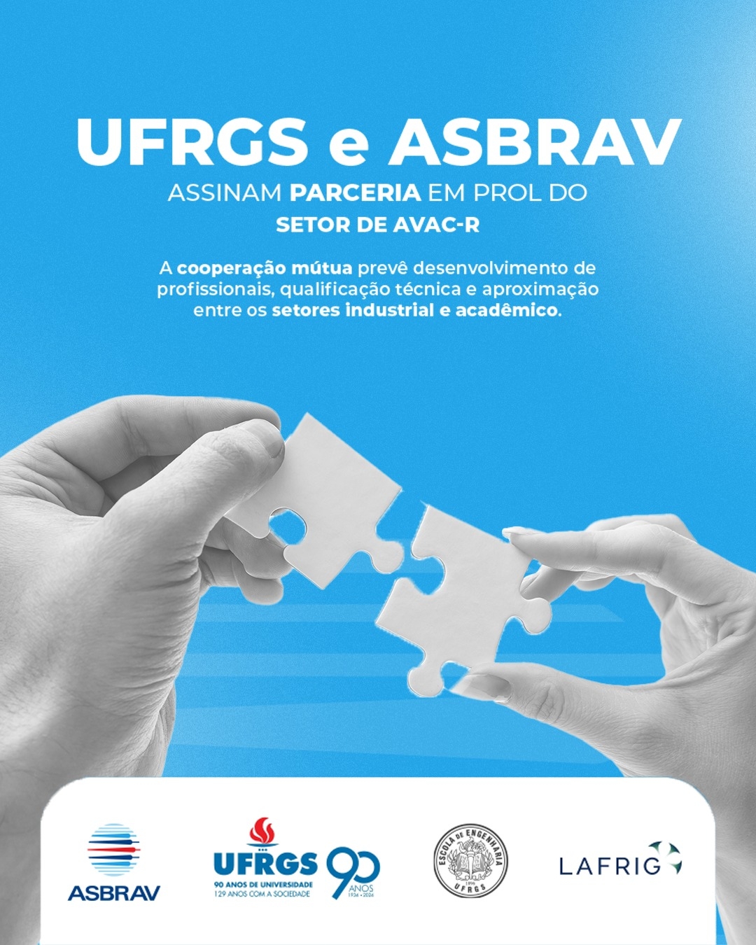 UFRGS e ASBRAV assinam parceria em prol do setor de AVACR